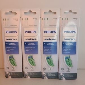 Phillips Sonicare C1 Pro Results Brush Heads Medium Full Size 4 pk